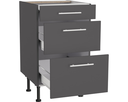 Dulap de bază pentru bucătărie cu trei sertare