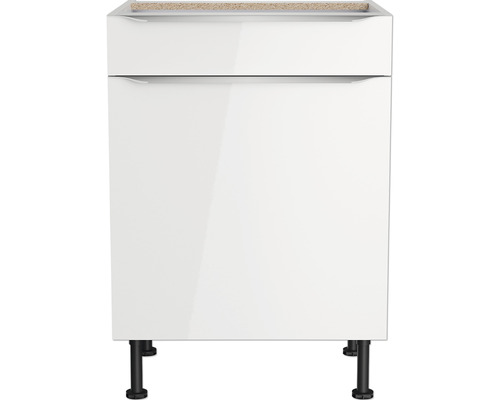 Dulap de bază pentru lavoar cu sertar și picioare