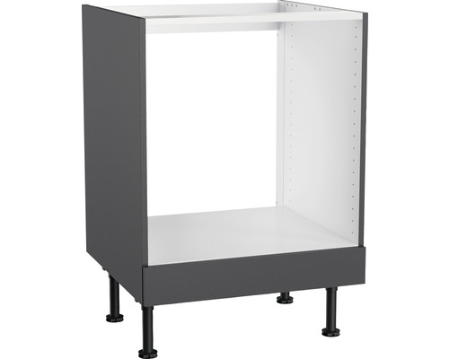 Corp pentru cuptor încorporabil Optifit Ingvar420, 60 cm, antracit Corp inferior de bucătărie cu picioare