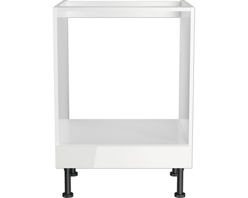 Corp inferior de bucătărie cu picioare negre