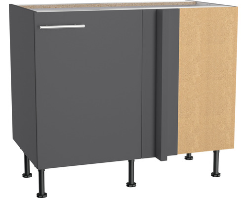Corp inferior de colț bucătărie Optifit Ingvar420, 100 cm, 1 ușă, antracit Corp inferior de colț bucătărie Optifit Ingvar420, 100 cm, 1 ușă, antracit