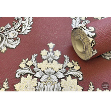 Model de tapet cu design floral și vedere rolă