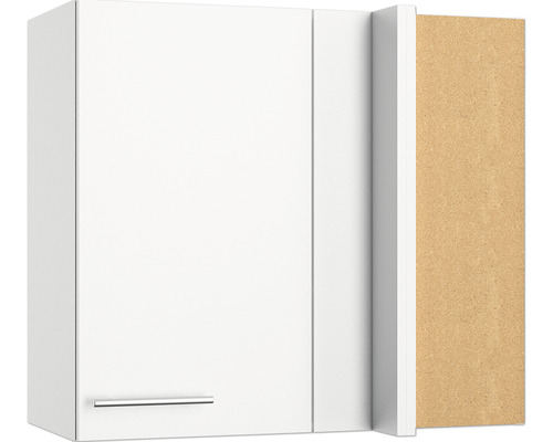 Dulap suspendat alb cu mâner