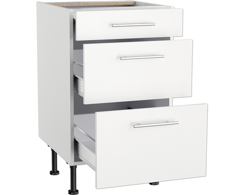 Dulap de bază pentru bucătărie cu trei sertare