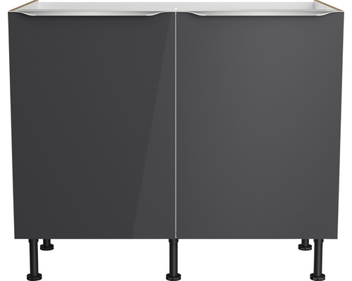 Dulap de bază de bucătărie cu două uși și picioare