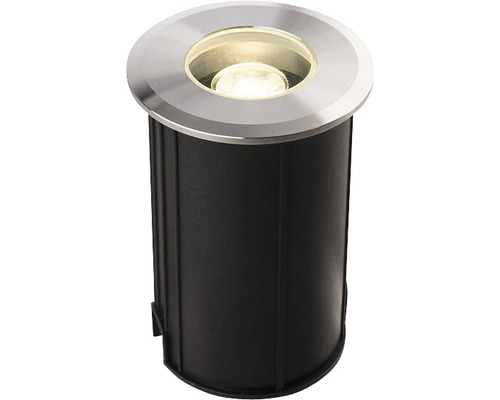 Spot LED încastrat Picco 1W 52 lumeni Ø60 mm, pentru exterior IP67, aluminiu Spot încastrat în podea din oțel inoxidabil și plastic