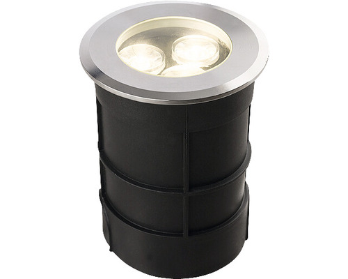 Spot LED încastrat Picco 3W 130 lumeni Ø75 mm, pentru exterior IP67, aluminiu