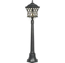 Lampă de grădină din metal cu abajur cu model