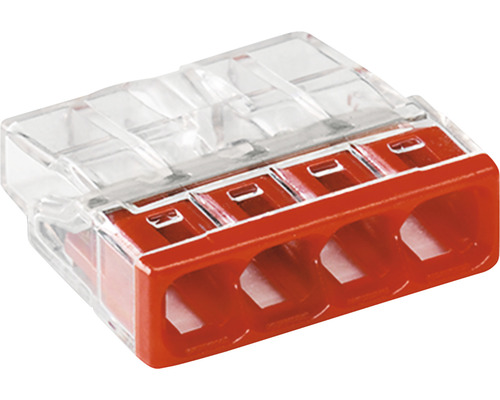 Cleme legături doză Wago 4x0,5-2,5mm² (gama 2273-204) Clema pentru cabluri electrice cu patru intrări