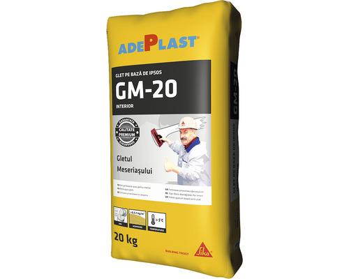 Sac de tencuială interioară pe bază de ipsos GM-20, 20 kg