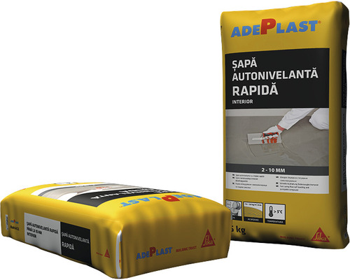 Două saci de șape autonivelante rapide Adeplast pentru interior