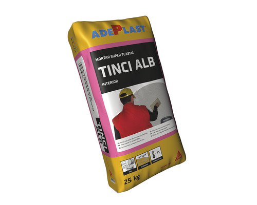 Tinci ADEPLAST super-plastic pentru finisare sau reparație interioră și exterioară alb 25 kg