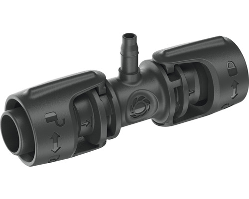Conector irigații T 1/2" Gardena 13204-20, plastic negru