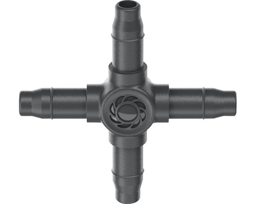 Conector cvadruplu pentru sisteme de irigații