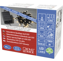 Ghirlandă luminoasă Konstsmide 40 LED-uri 0,5 m cablu alb cald-thumb-1