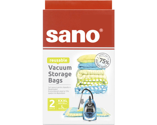 Sacoți de depozitare în vid refolosibili Sano cu aspirator