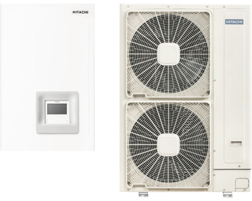 Pompă de căldura aer-apă de tip split Hitachi Yutaki S6, 16 kW, alimentare monofazată RWM-6.0N1E+ RAS-6WHVNPE