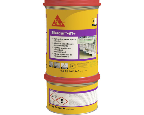 Mortar epoxidic Sika Sikadur 31+ gri pentru reparații 1,2 kg