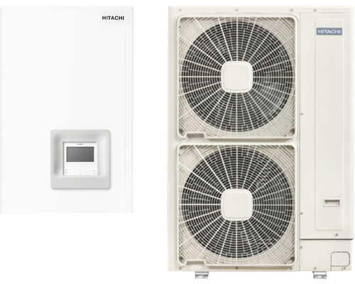 Pompă de căldura aer-apă de tip split Hitachi Yutaki S4, 11 kW, alimentare trifazată 
RWM-4.0N1E + RAS-4WHNPE