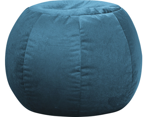 Taburet puf Sitting Point Plump Marla albastru petrol 75x50 cm