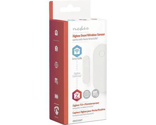 Senzor de ușă și fereastră Nedis Zigbee în ambalaj