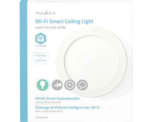 Ambalaj plafonieră inteligentă WiFi Nedis