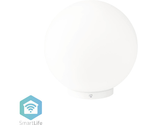 Lampă sferică albă pentru exterior