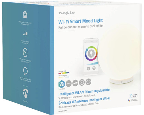 Lampa inteligentă de ambianță Wi-Fi Nedis în cutie