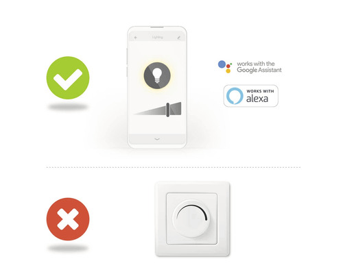 Controlul iluminatului Smart Home prin smartphone și variator