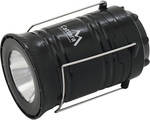 Lampă de camping neagră cu mâner