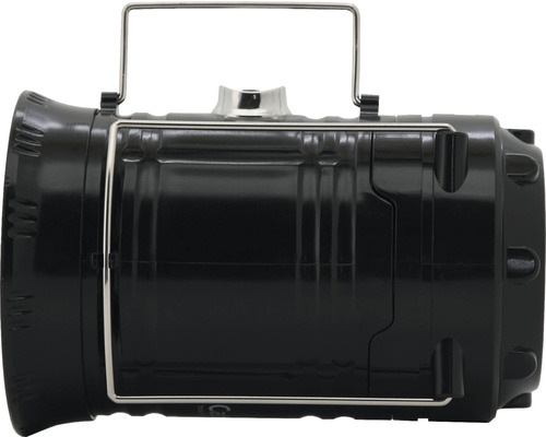 Lanternă de mână neagră cu suport metalic