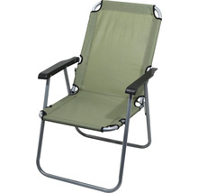Scaun de camping pliabil cu brațe și cadru din aluminiu