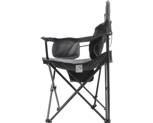 Scaun de camping cu spătar și suport pentru pahare