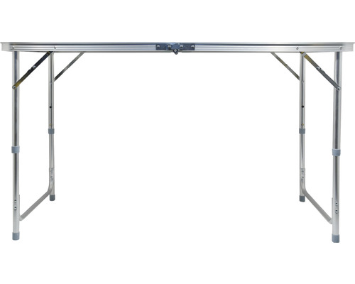 Masa de camping din aluminiu cu picioare reglabile