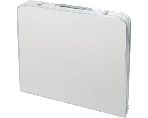 Masa pliabilă din aluminiu pliată