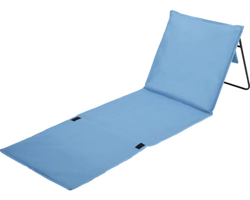 Șezlong plajă/camping pliabil Cattara Corfu 160x55 cm albastru