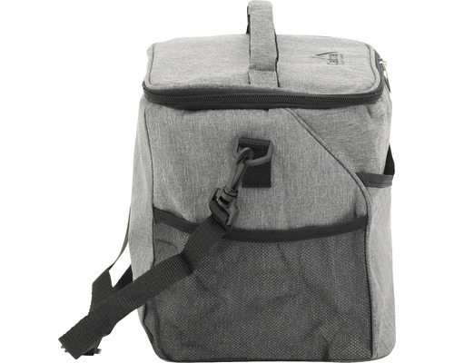 Geantă frigorifică gri cu mâner și curea de umăr