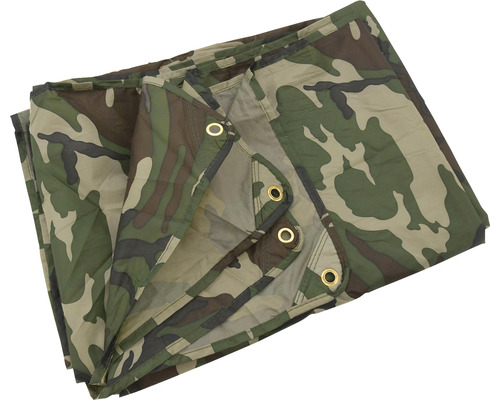 Prelată cu model de camuflaj și ochiuri