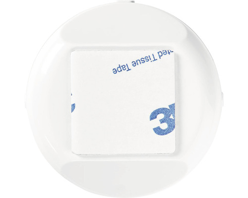 Partea din spate a unei lămpi rotunde cu benzi adezive 3M