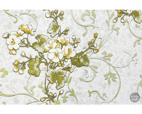 Tapet cu model floral și cârcei