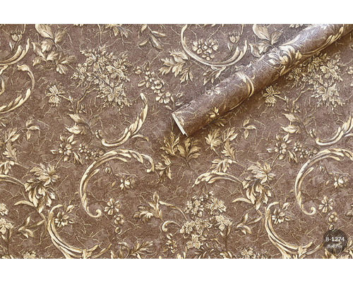 Model de tapet cu design floral și tapet rulat