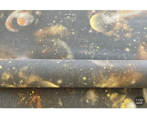 Tapet cu planete, stele, nebuloase și formule