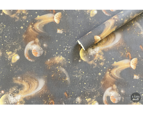 Tapet cu motiv spațial și planete