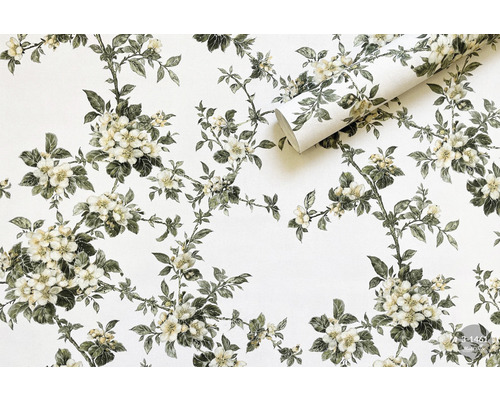 Tapet cu model floral și ramuri