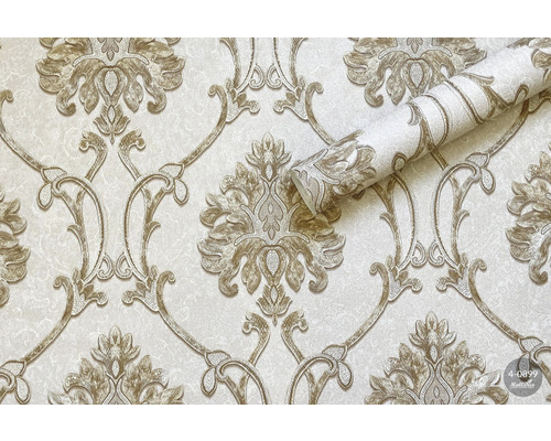 Tapet cu model floral și structură de rolă