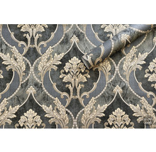 Tapet cu model floral și aspect de marmură