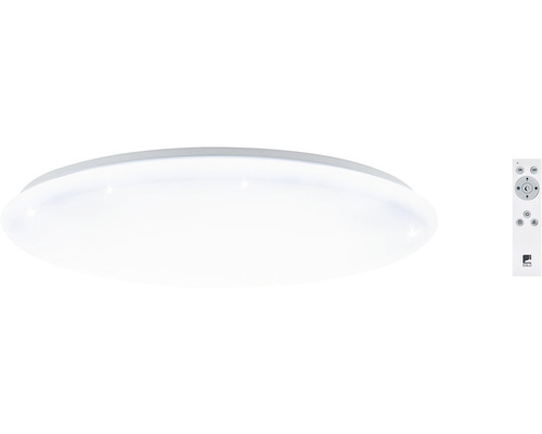 Plafonieră cu LED integrat Igroka 60W 5300 lumeni Ø76 cm, lumină albă 3000-6500K, alb cu cristale, incl. telecomandă