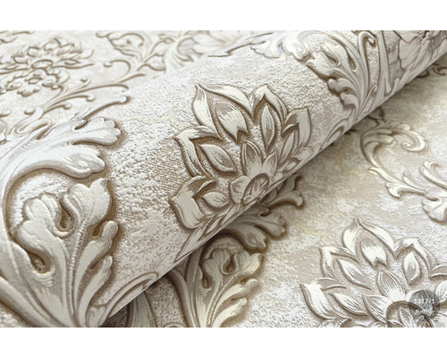 Rola tapetă în relief cu model floral