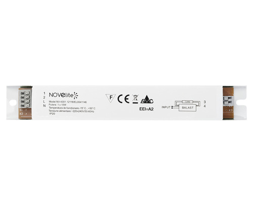 Droser electronic Novelite 1x18W pentru tuburi fluorescente | HORNBACH