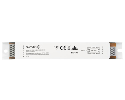 Droser electronic Novelite 2x36W pentru tuburi fluorescente | HORNBACH
